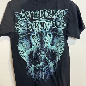 2013 Avenged Sevenfold Shirt Sz XS Hail To The King Black Band Concert T